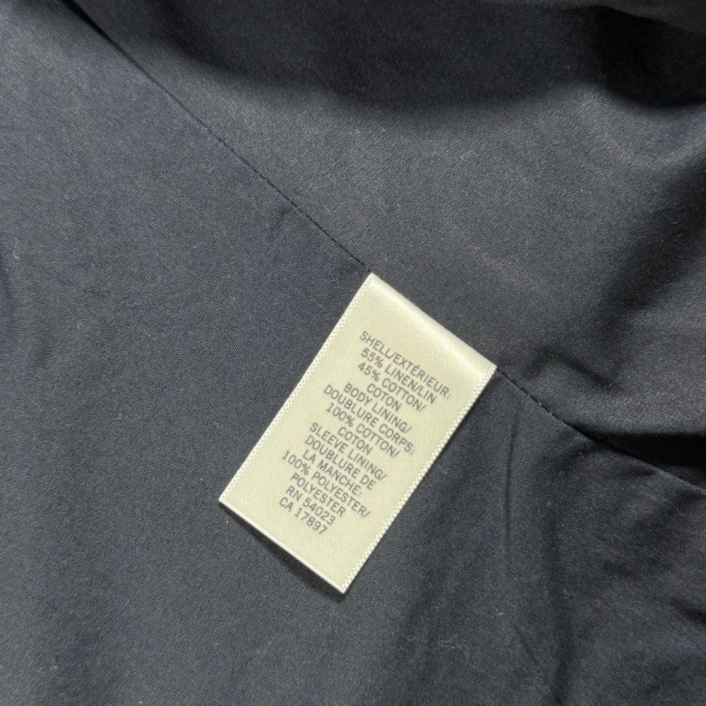 Banana Republic Tailored Slim Fit Linen‎ Cotton Blazer Jacket Grey 42 NEW $180